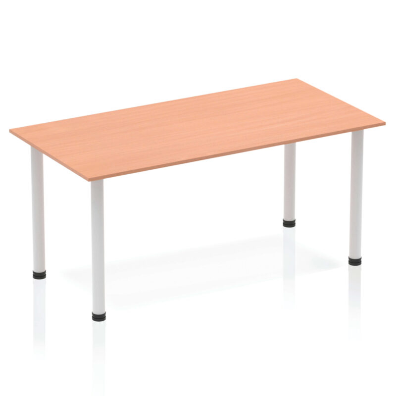 Impulse 1400mm Straight Table With Post Leg - Image 4