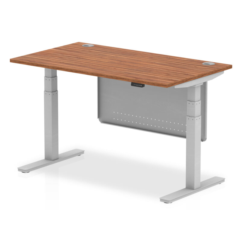 Air Height Adjustable Desk With Cable Ports With Steel Modesty Panel - Image 32