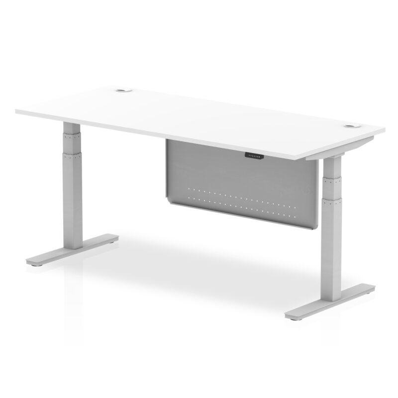 Air Height Adjustable Desk With Cable Ports With Steel Modesty Panel - Image 71