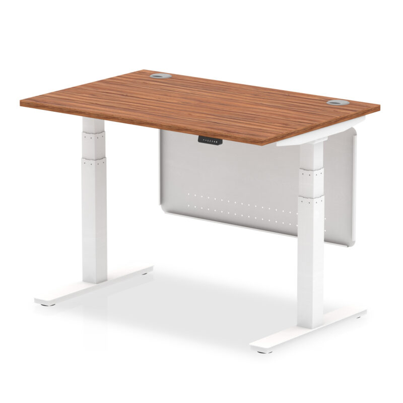 Air Height Adjustable Desk With Cable Ports With Steel Modesty Panel - Image 15