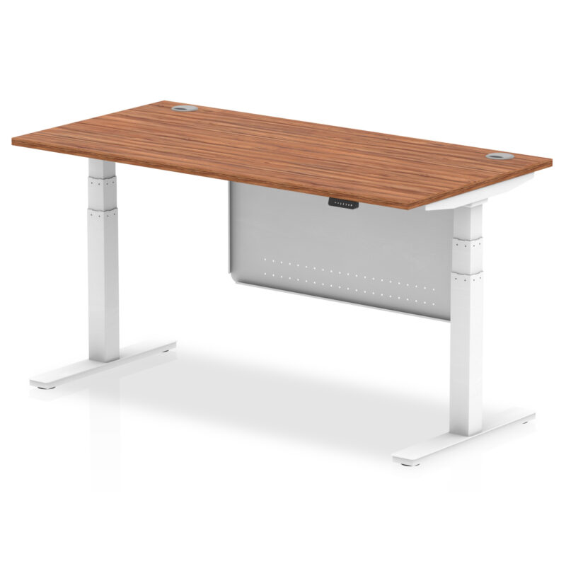 Air Height Adjustable Desk With Cable Ports With Steel Modesty Panel - Image 51