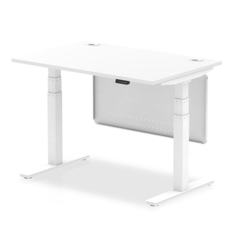 Air Height Adjustable Desk With Cable Ports With Steel Modesty Panel - Image 18