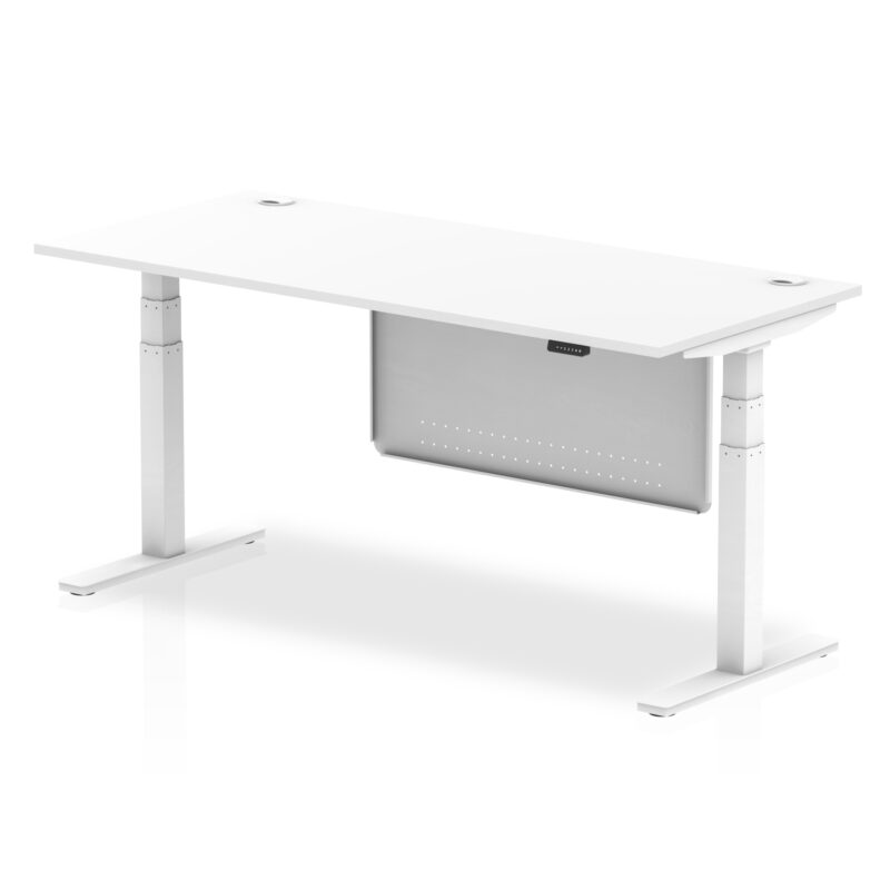 Air Height Adjustable Desk With Cable Ports With Steel Modesty Panel - Image 72
