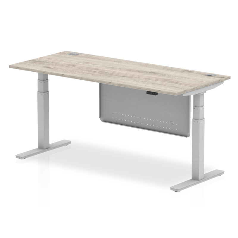 Air Height Adjustable Desk With Cable Ports With Steel Modesty Panel - Image 59