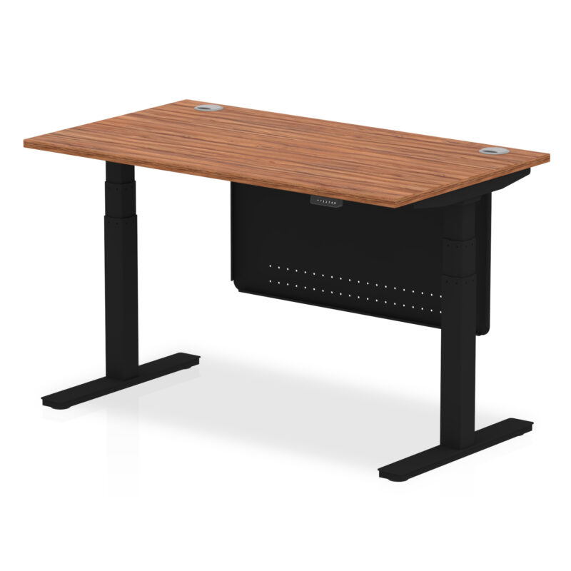 Air Height Adjustable Desk With Cable Ports With Steel Modesty Panel - Image 31