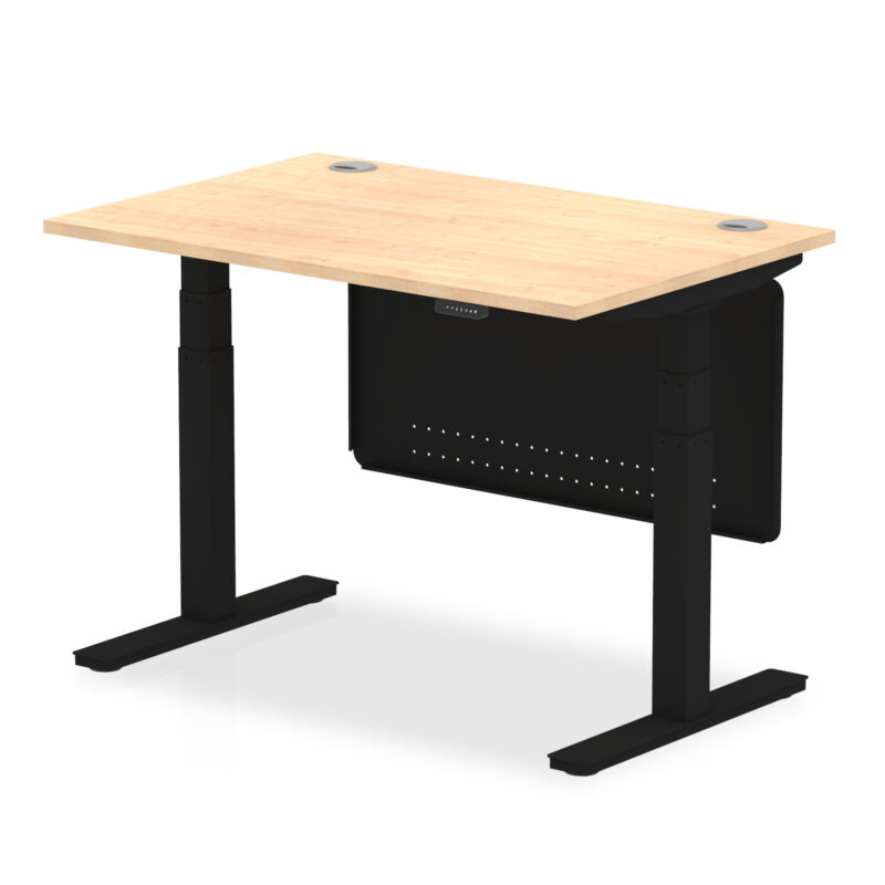 Air Height Adjustable Desk With Cable Ports With Steel Modesty Panel - Image 7