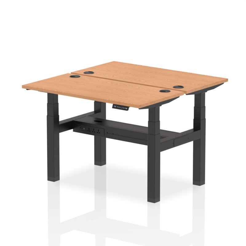 Air Back-to-Back Slimline Height Adjustable Bench Desk - 2 Person - Image 13