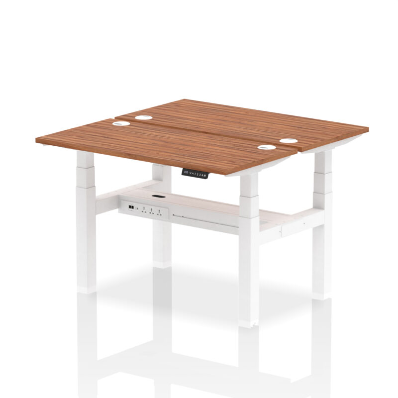 Air Back-to-Back Slimline Height Adjustable Bench Desk - 2 Person - Image 18