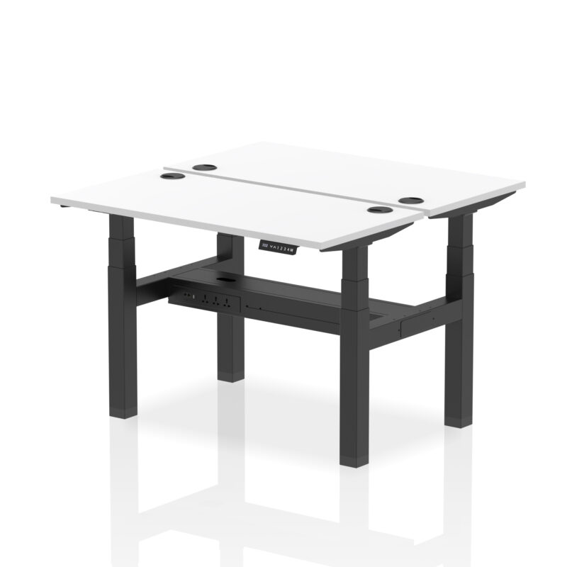 Air Back-to-Back Slimline Height Adjustable Bench Desk - 2 Person - Image 19