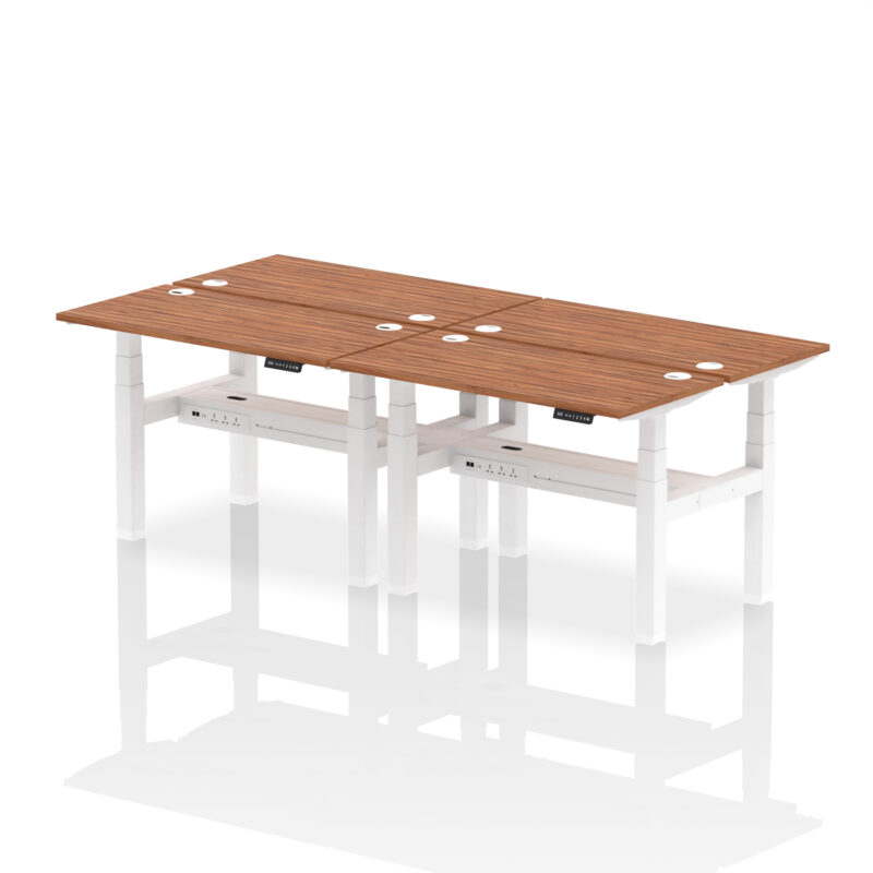 Air Back-to-Back Slimline Height Adjustable Bench Desk - 4 Person - Image 18