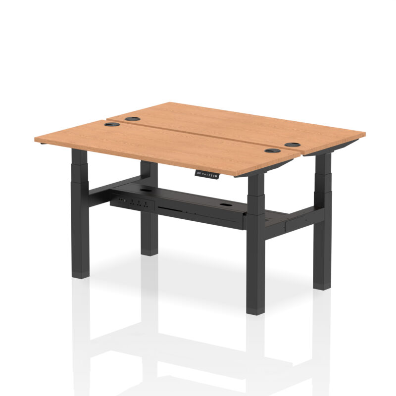 Air Back-to-Back Slimline Height Adjustable Bench Desk - 2 Person - Image 34