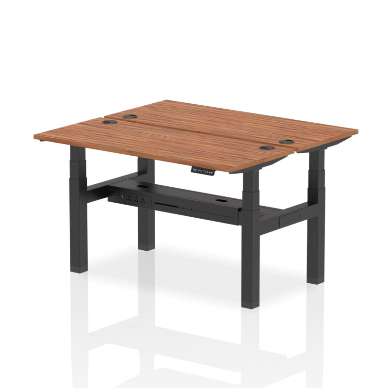 Air Back-to-Back Slimline Height Adjustable Bench Desk - 2 Person - Image 37