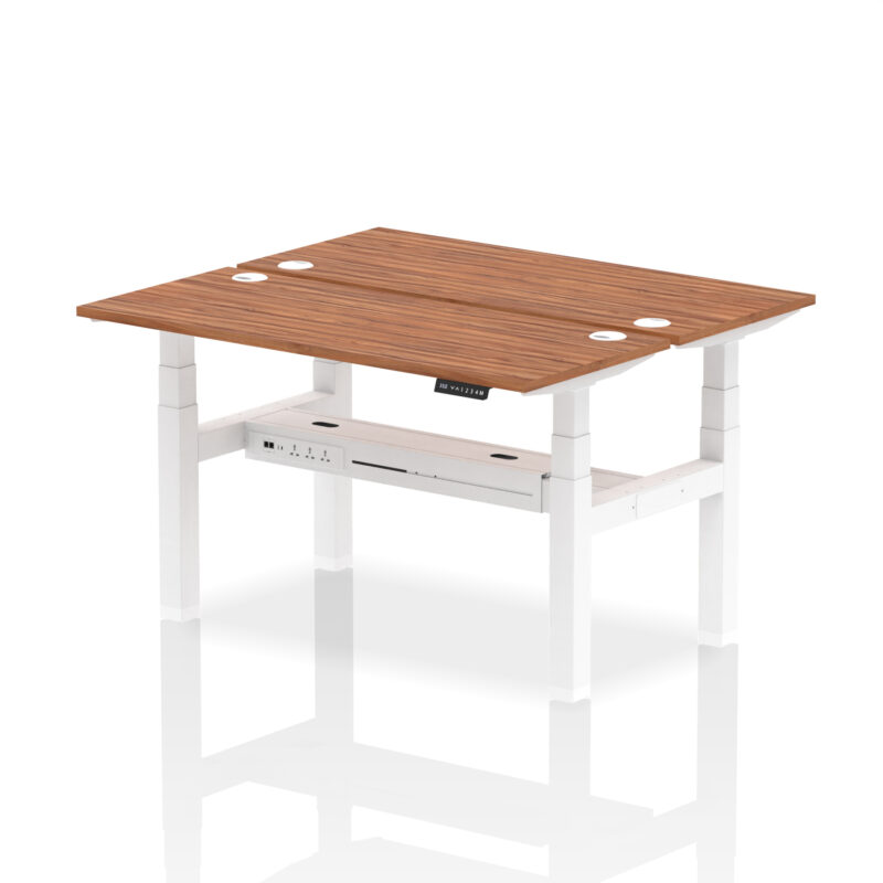 Air Back-to-Back Slimline Height Adjustable Bench Desk - 2 Person - Image 39