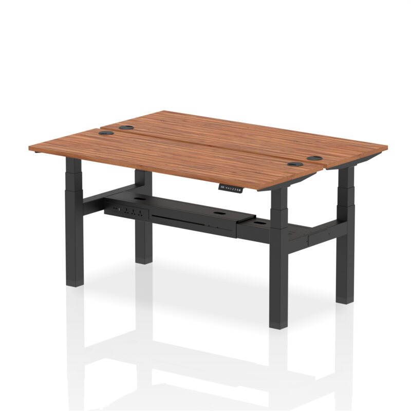 Air Back-to-Back Slimline Height Adjustable Bench Desk - 2 Person - Image 58