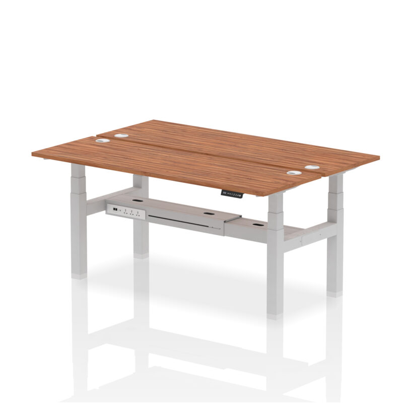 Air Back-to-Back Slimline Height Adjustable Bench Desk - 2 Person - Image 80