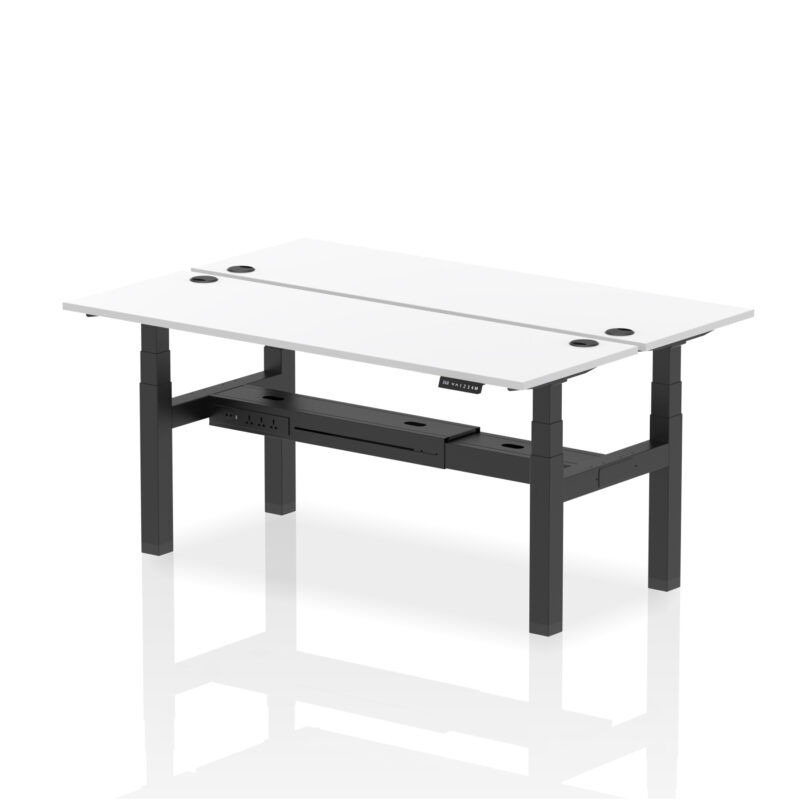 Air Back-to-Back Slimline Height Adjustable Bench Desk - 2 Person - Image 82