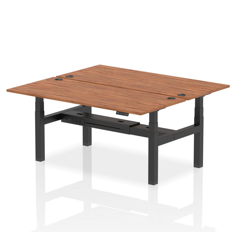 Air Back-to-Back Height Adjustable Bench Desk - 2 Person - Image 79