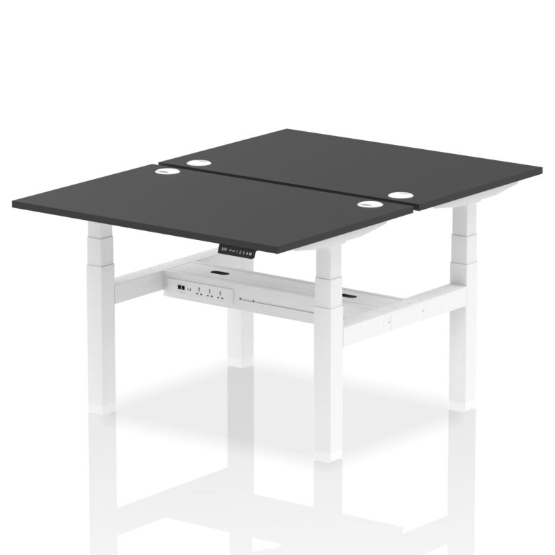Air Back-to-Back Height Adjustable Bench Desk - 2 Person - Image 6