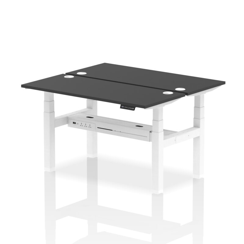 Air Back-to-Back Slimline Height Adjustable Bench Desk - 2 Person - Image 27