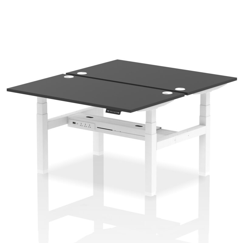 Air Back-to-Back Height Adjustable Bench Desk - 2 Person - Image 27