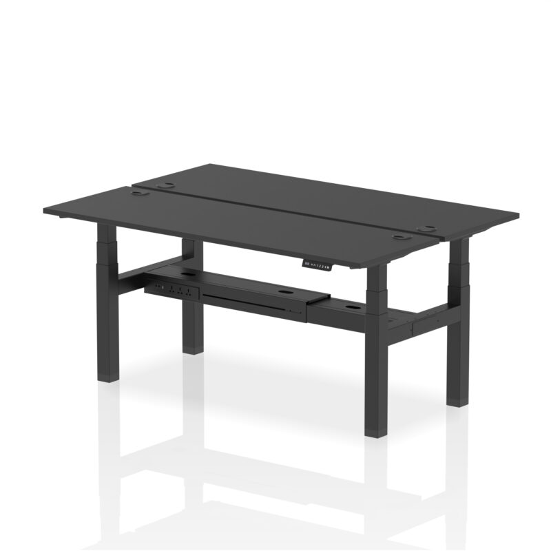 Air Back-to-Back Slimline Height Adjustable Bench Desk - 2 Person - Image 67