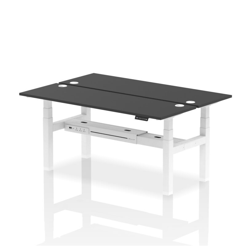 Air Back-to-Back Slimline Height Adjustable Bench Desk - 2 Person - Image 69