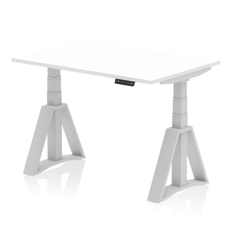 Air Height Adjustable Desk without Cable Ports With Piste Foot - Image 9