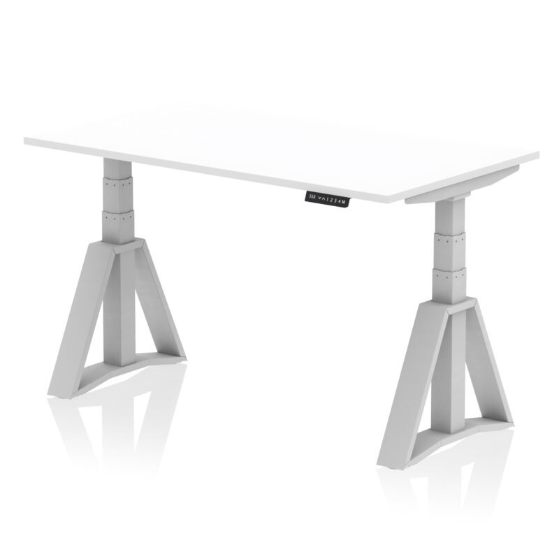 Air Height Adjustable Desk without Cable Ports With Piste Foot - Image 10