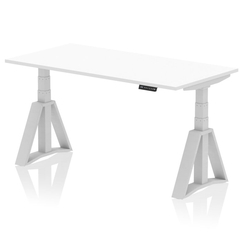 Air Height Adjustable Desk without Cable Ports With Piste Foot - Image 11