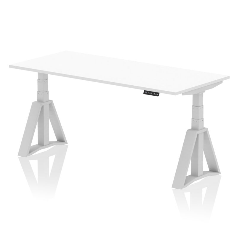 Air Height Adjustable Desk without Cable Ports With Piste Foot - Image 12