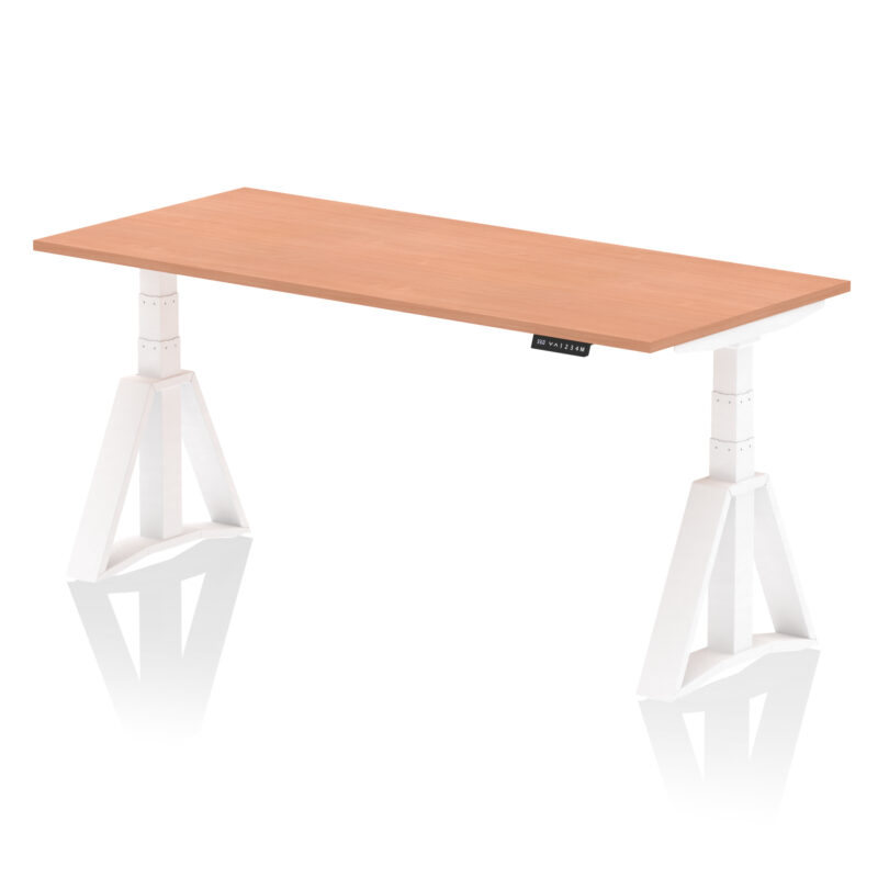 Air Height Adjustable Desk without Cable Ports With Piste Foot - Image 24