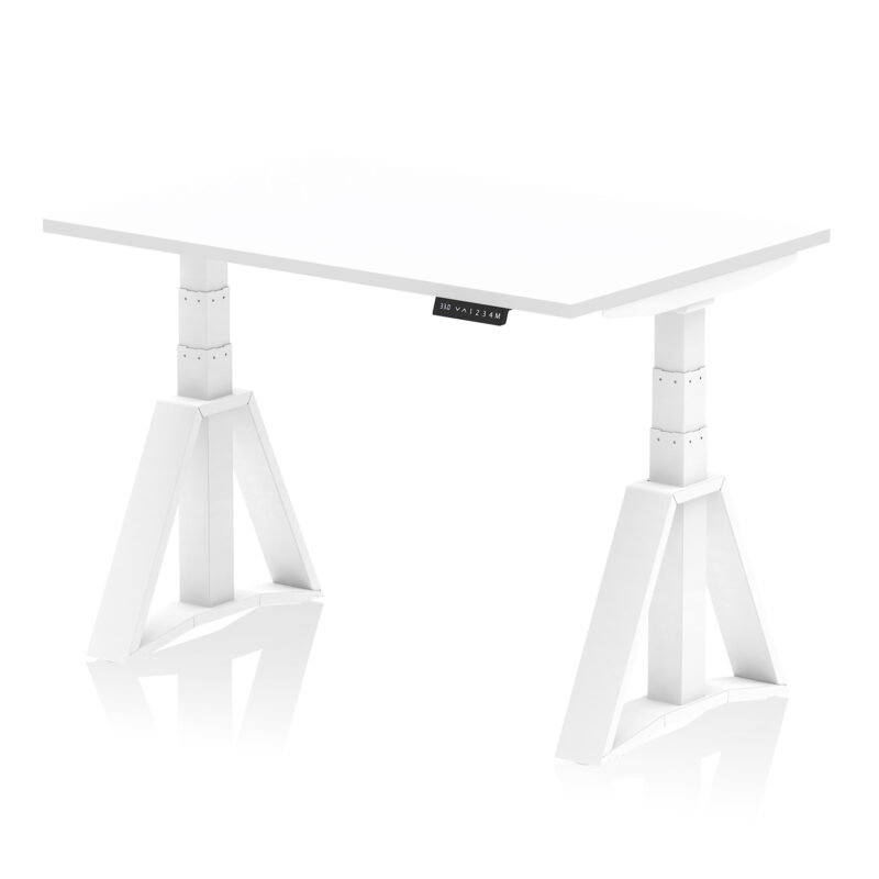 Air Height Adjustable Desk without Cable Ports With Piste Foot - Image 29
