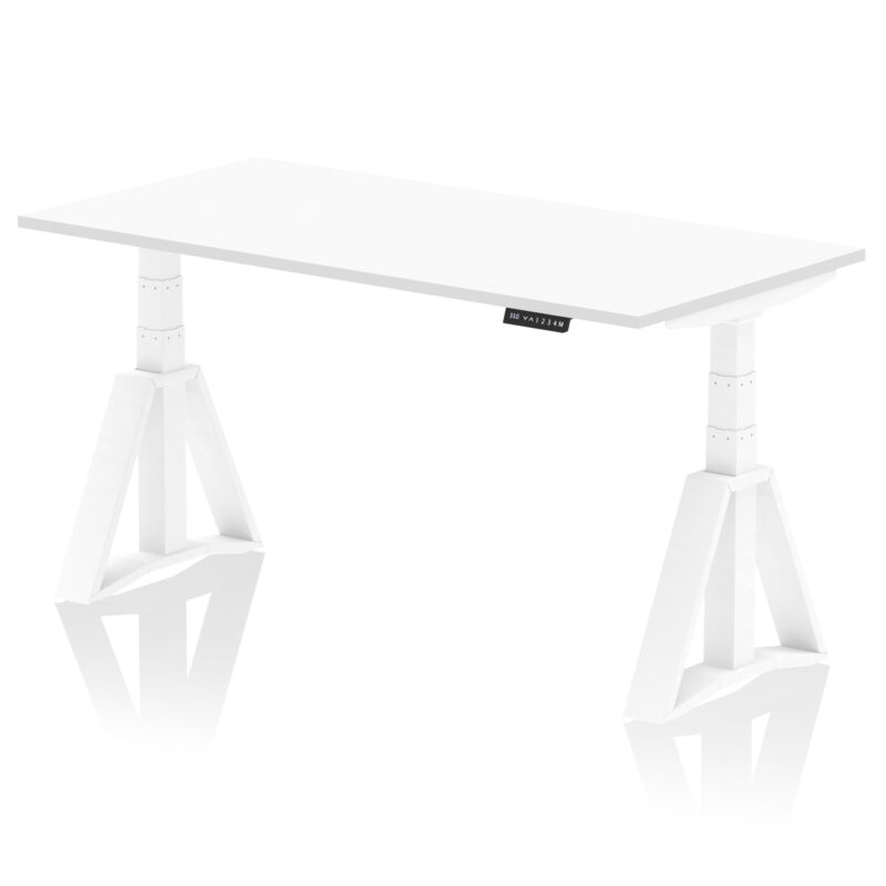 Air Height Adjustable Desk without Cable Ports With Piste Foot - Image 31
