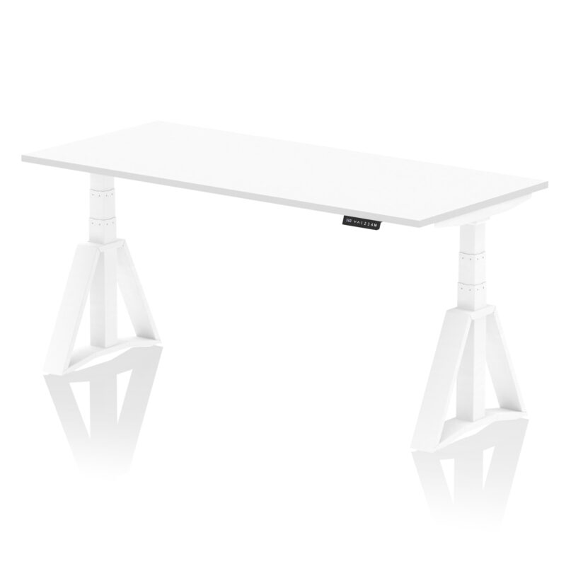 Air Height Adjustable Desk without Cable Ports With Piste Foot - Image 32