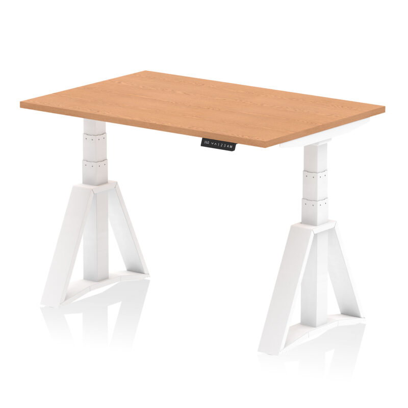 Air Height Adjustable Desk without Cable Ports With Piste Foot - Image 37