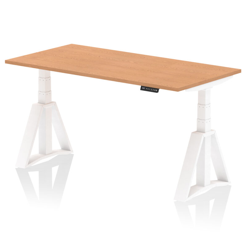 Air Height Adjustable Desk without Cable Ports With Piste Foot - Image 39