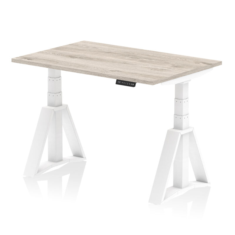 Air Height Adjustable Desk without Cable Ports With Piste Foot - Image 42
