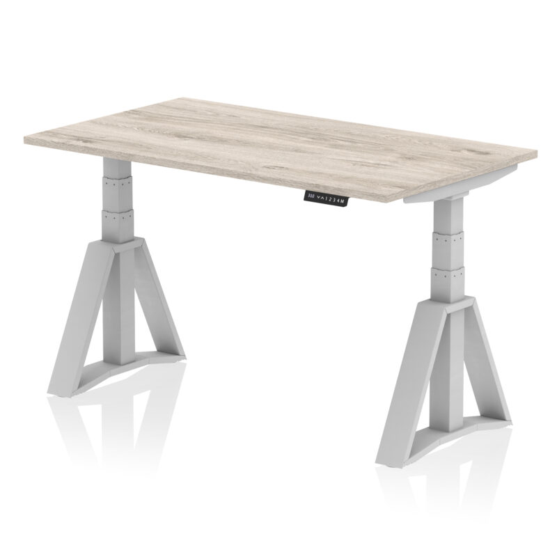 Air Height Adjustable Desk without Cable Ports With Piste Foot - Image 43