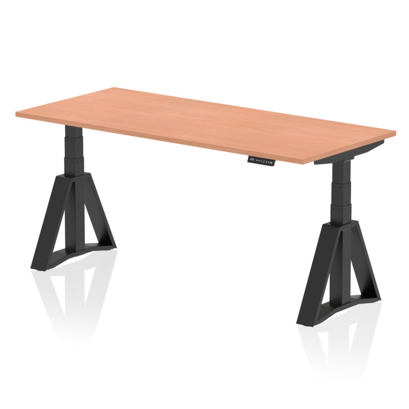 Air Height Adjustable Desk without Cable Ports With Piste Foot - Image 52