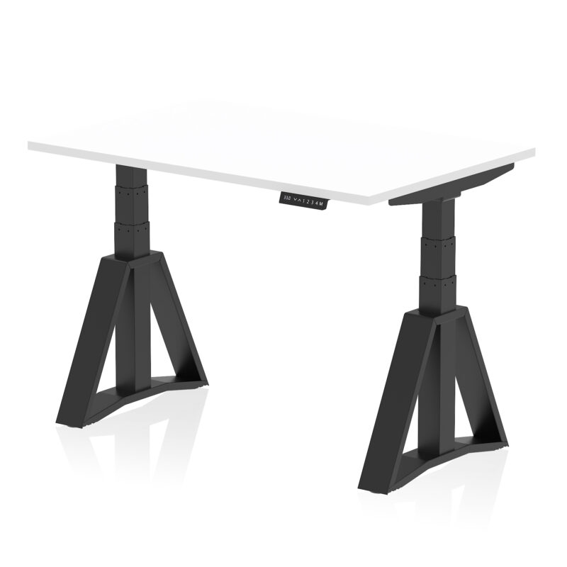 Air Height Adjustable Desk without Cable Ports With Piste Foot - Image 57