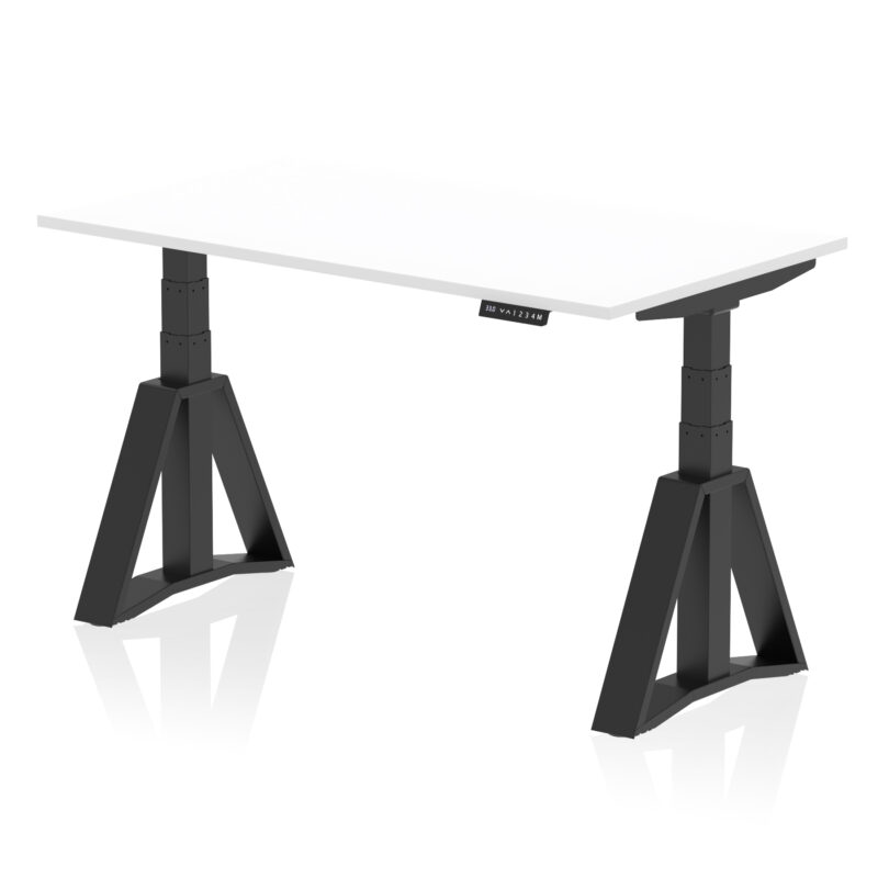 Air Height Adjustable Desk without Cable Ports With Piste Foot - Image 58