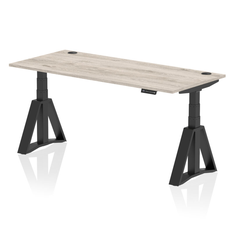 Air Height Adjustable Desk With Cable Ports With Piste Foot - Image 72