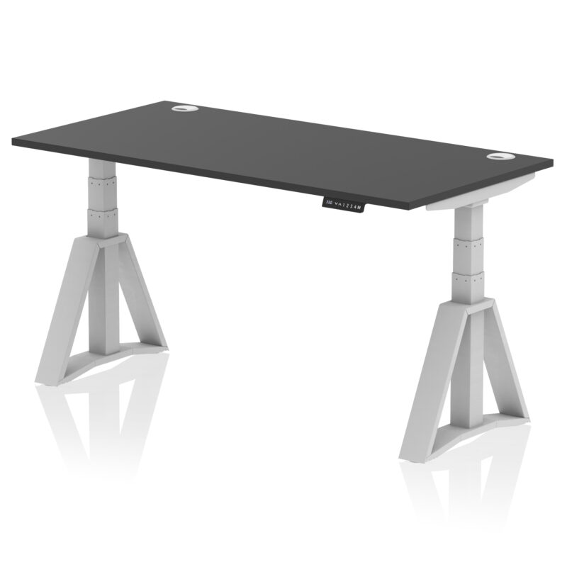 Air Height Adjustable Desk With Cable Ports With Piste Foot - Image 80