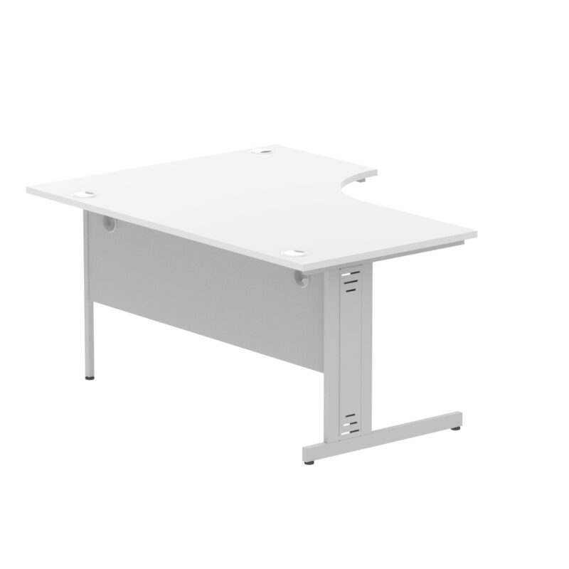 Impulse 1600mm Left Crescent Desk Cable Managed Leg - Image 54