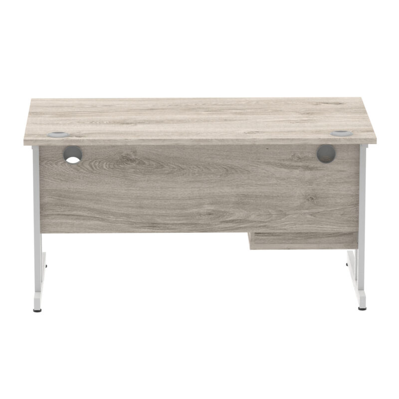Impulse 1400mm Cantilever Straight Desk With Single Fixed Pedestal - Image 75