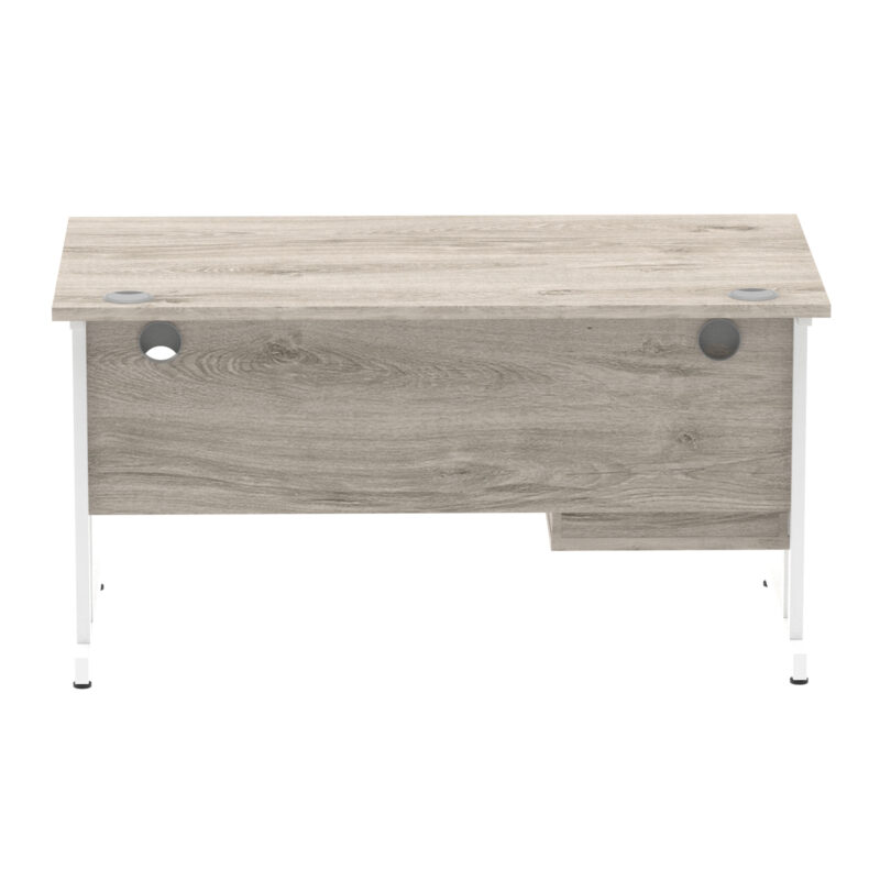 Impulse 1400mm Cantilever Straight Desk With Single Fixed Pedestal - Image 16