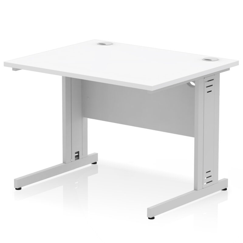 Impulse 1000mm Straight Desk Cable Managed Leg - Image 81