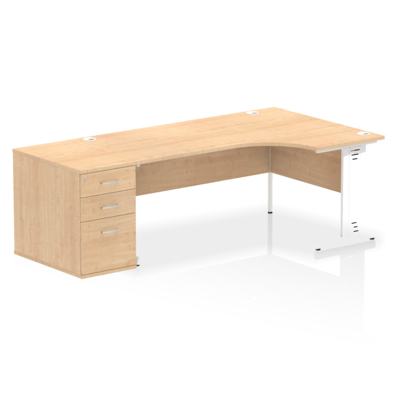 Impulse 1800mm Cable Managed Right Crescent Desk Workstation - Image 18