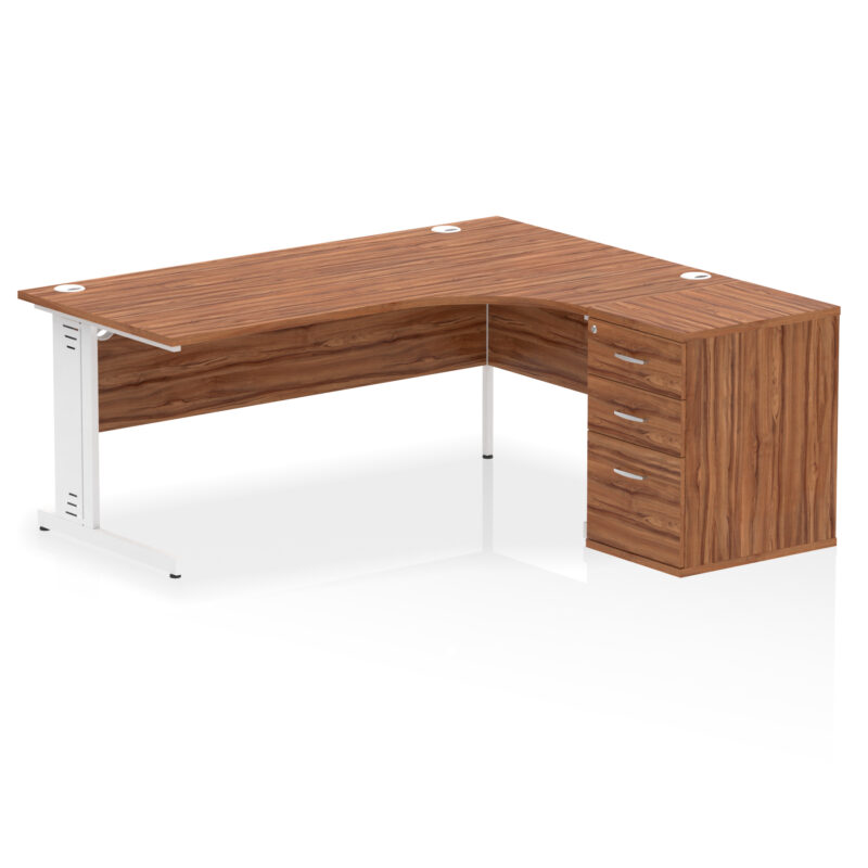 Impulse 1800mm Cable Managed Right Crescent Desk Workstation - Image 27