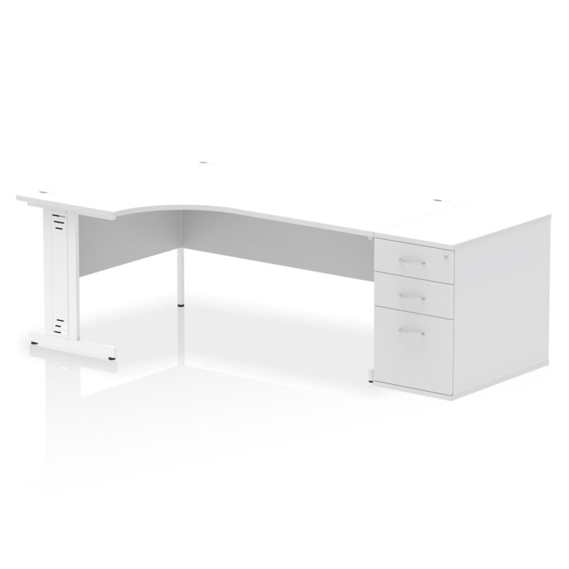 Impulse 1800mm Cable Managed Left Crescent Desk Workstation - Image 36